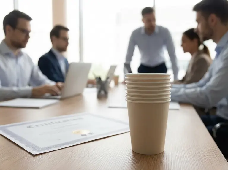 Сертификат на одноразовые стаканчики